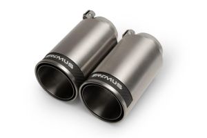Remus Endrohr-Set links/rechts je 2 Endrohre   84 mm Street Race, poliert, mit einstellbarem Kugelanschluss passend für _Endrohre 4 Endrohre Street Race