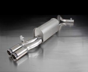 Remus sport exhaust with 2 tail pipes Ø 84 mm Street Race fits for Audi A1 1,6l D 66kW