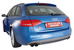 Remus Sportschalldämpfer rechts mit 2 Endrohren Ø 84 mm schräg passend für Audi A5 3,0l 245kW Quattro (4WD)