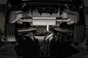 Remus Sportschalldämpfer mittig für  links/rechts Anlage passend auf Serienblende, inkl. (EG-) GENEHMIGUNG! passend für Mercedes CLA CLA 45 S AMG 2,0l 310kW 4-MATIC (139980, mit OPF) 2020=>