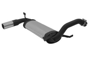 Remus Sportschalldämpfer mit 1 Endrohr 92x78 mm passend für Mitsubishi Space Star 1,9l DI-D 85kw