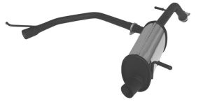 Remus main silencer left/right fits for Peugeot 207 1,6l HDi 80kW