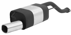 Remus sport exhaust with 1 tail pipe 92x78 mm fits for Rover 416 1,6l 82kW