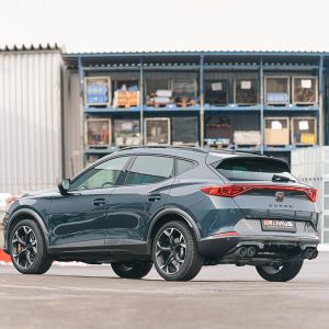 Remus Absorptions-Sportschalldämpfer mittig für  links/rechts-Anlage (ohne Endrohre), inkl. (EG-) Genehmigung passend für Cupra Cupra Formentor 1.4l e-Hybrid 180 kW DSG VZ 245 (Verbrenner 110 kW DGE mit OPF, Elektro 55kW / max. 80 kW) 02/2021=>