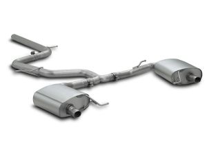 Remus Absorptions-Sportschalldämpfer links/rechts (ohne Endrohre), inkl. (EG-) GENEHMIGUNG! passend für Skoda Octavia 2,0l TSI 180kW RS (DNP, mit OPF) 10/2020=>