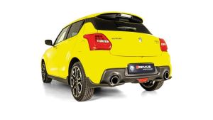 Remus Cat-Back-System mit links/rechts je 1 Endrohr 115mm verchromt, inkl. (EG-) GENEHMIGUNG! passend für Suzuki Swift 1,4l Turbo 103kW Boosterjet (mit OPF, Euro 6d-TEMP) 06/2018=>