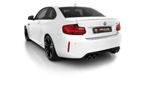 Remus Sportschalldämpfer mittig Für links/rechts Anlage (ohne Endrohre), mit 2 integrierten Klappen, inkl. (EG ) Genehmigung passend für BMW M2 3.0l 302 kW (S55B30 mit OPF, EURO 6d TEMP)