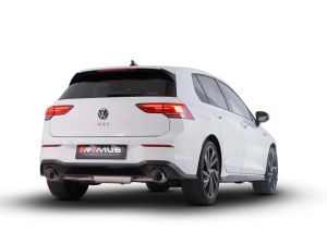 Remus Absorptions-Sportschalldämpfer mittig für  links/rechts-Anlage (ohne Endrohre) inkl. (EG-) GENEHMIGUNG! passend für Volkswagen Golf VIII 2,0l TSI DSG 221kW Clubsport (DNF, mit OPF) ab 08/2020=>