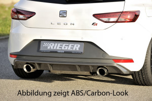 Rieger Heckeinsatz nur FR Einzelendrohr li./re. passend für Seat Leon 5F