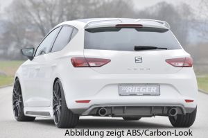 Rieger rear apron for single tip left/right fits for Seat Leon 5F
