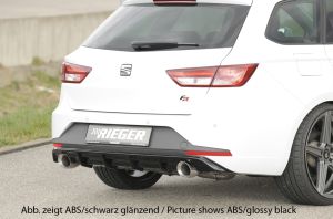 Rieger rear insert FR ST estate black fits for Seat Leon 5F