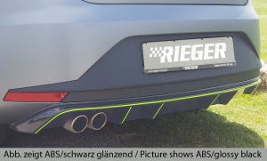 Rieger rear skirt insert FR not painted fits for Seat Leon 5F