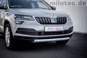 Milotec Frontblende silber passend für Skoda Karoq NU