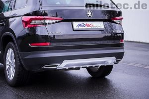Milotec Diffusor silber passend für Skoda Kodiaq NS