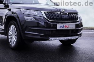 Milotec Frontblende silber passend für Skoda Kodiaq NS