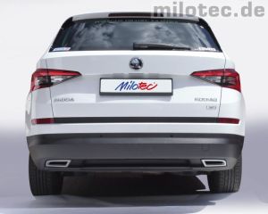 Miotec Auspuffdummies silber passend für Skoda Kodiaq NS