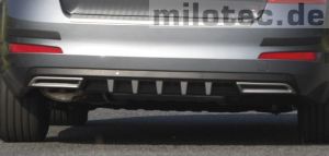 Miotec Auspuff Dummys silber Set passend für Skoda Octavia Typ 5E