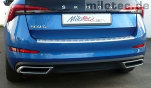 Milotec Alu brush Auspuffdummies passend für Skoda Scala