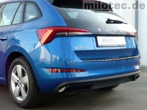 Milotec schwarz glanz Auspuffdummies passend für Skoda Scala