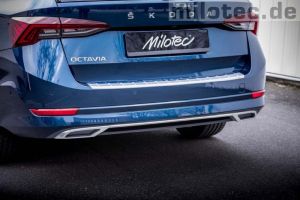 Milotec Auspuffdummie Set black passend für Skoda Octavia NX