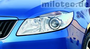 Milotec Scheinwerferblenden Set passend für Skoda Fabia II