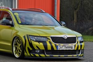 Front splitter Noak for sportline fits for Skoda Superb II Typ 3T
