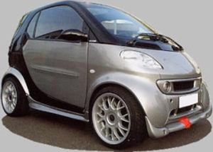 Front lip spoiler fastback fits for Smart Smart for two