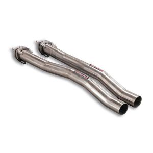 Supersprint Vorderrohrsatz Recht + Link (für Serien Vorschalldämpfer Ersatz) passend für AUDI A8 S8 QUATTRO 5.2i V10 (450 PS) 06 ->