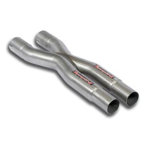 Supersprint Vorderrohr Recht + Link X-Pipe passend für JAGUAR XJ8 LWB 4.0L V8 (294 PS) 98 -> 02