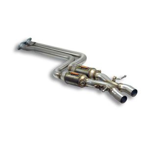 Supersprint Metallkatalysator Recht - Link + -X-Pipe- passend für ALPINA B3 / B3 S (E46) 3.3ix 4x4 1999 - 2005