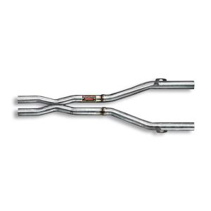 Supersprint Centre pipes kit Right - Left with -X-. - Replace OEM centre exhaust. fits for FERRARI 575M V12 (540 Hp) Superamerica 05 -