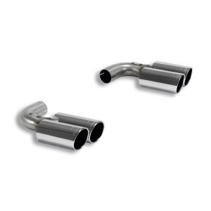Supersprint Endrohrsatz Rechts OO 80 +Links OO 80 passend für MITSUBISHI LANCER 2.0i Turbo EVO 10 (295 PS) 08 ->