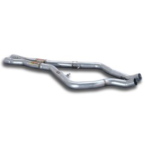 Supersprint Mittelrohr Rechts + Links X-Pipe passend für BMW E70 X5 50i V8 Bi-turbo 2010 - 04/2011
