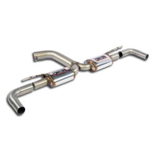 Supersprint Rear exhaust -Racing- right - left fits for SEAT LEON SC 5F Cupra 2.0 TSI (265 - 280 PS) 2013 -> 2015 (Ø76mm)