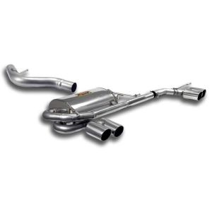 Supersprint Rear exhaust Right OO80 - Left OO80 - Weld on connection fits for BMW X1 25i xDrive (6 cil.) 2010 -