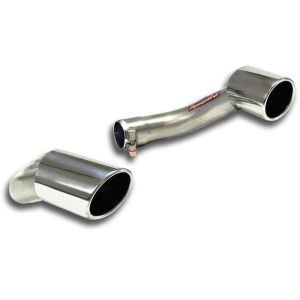Supersprint Endrohrsatz Rechts O100 +Links O100 passend für BMW E70 X5 50i V8 Bi-turbo 05/2011 - 2013