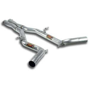 Supersprint Mittelrohr + -X-Pipe- passend für MERCEDES W212 E 63 AMG (M156 6.2i V8) (Berlina + S.W.) 09 -(Cat.-Back)
