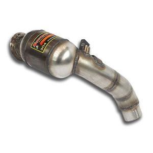 Supersprint Rohrsatz ab Turbolader + Sport Metallkatalysator Rechts passend für BMW F06 M6 Gran Coupè V8 2013 -