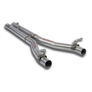 Supersprint Mittelrohrsatz Rechts + Links mit Verbindungsrohr H-Pipe  - Ersetz Serien Mittelschalldämpfer passend für FERRARI 550 V12 Maranello