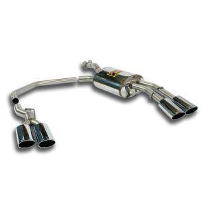 Supersprint Rear exhaust Right 100x75 + Left 100x75 fits for BENTLEY CONTINENTAL T Coupè 6.8i V8 Turbo (Mulliner) 03
