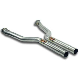 Supersprint Vorderrohrkit Rechts - Links - (Ersetzen wichtigsten Katalysator, für OEM fächerkrümmer) passend für BMW E61 (Touring) M5 5.0i V10 05 -(Impianto Ø70mm)