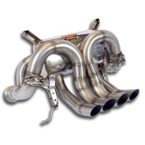 Supersprint Rear exhaust right - left with valves(Replaces the main catalytic converter) fits for LAMBORGHINI AVENTADOR Miura Homage V12 (700 PS) 2016 -> (mit klappe)