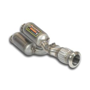 Supersprint -Y-Pipe- right with metallic catalytic converter fits for LAMBORGHINI AVENTADOR Coupè LP 750-4 V12 Superveloce 2015 -> 2017 (mit klappe)
