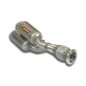 Supersprint -Y-Pipe- left with metallic catalytic converter fits for LAMBORGHINI AVENTADOR Roadster LP 700-4 V12 2012 -> 2016 (mit klappe)