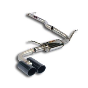 Supersprint Rear exhaust OO80 -Black- fits for BMW F26 X4 20d xDrive (190 Hp) 2014 -
