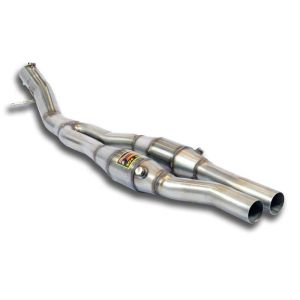 Supersprint Front pipes kit with metallic catalytic converter right - left fits for AUDI TTS Mk3 2.0 TFSI Quattro (310 Hp) 2015 -