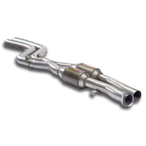 Supersprint Front exhaust with Metallic catalytic converter right + left fits for BMW E36 320i (Berlina / Coupé / Cabrio / Touring)  95 -