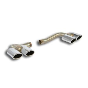 Supersprint Endrohrsatz 2-Rohr Rechts 90x60 - Links 90x60 (für Stoßstangenspoiler) passend für MERCEDES W246 B 160 1.6T (102 PS) 2015 ->