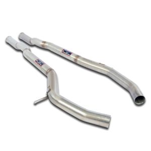 Supersprint Mittelrohrsatz Rechts - Links(Serien Mittelschalldämpfer-Entfall) passend für MERCEDES A217 S 500 / S 550 4.7i V8 Bi-Turbo (M278 - 455 PS) 2015 -> 2017 (mit klappe)