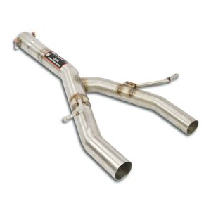 Supersprint Mittelrohr Y-Pipe passend für MERCEDES R173 SLC 200 Final Edition (184 PS - Modelle mit GPF) 2019 -> (mit klappe)